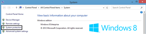 Windows System, System Protection